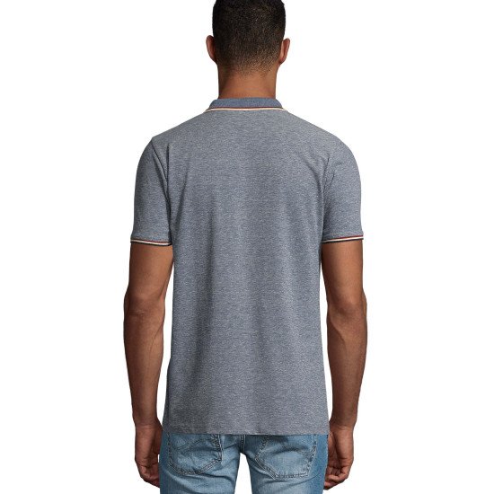 Футболка поло чоловіча SOL'S Paname, колір джинсовий меланж - 020812183XL