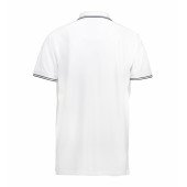 Футболка поло чоловіча ID Stretch з контрастними вставками, колір білий - 05220013XL