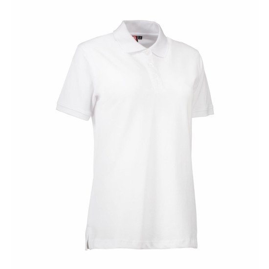 Футболка поло жіноча ID Stretch, колір білий - 05270013XL