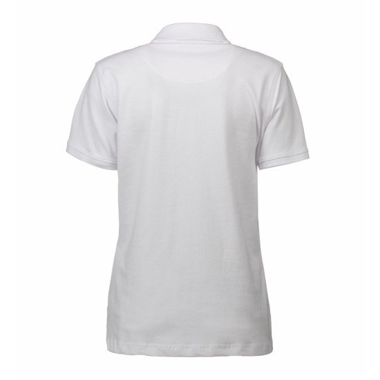 Футболка поло жіноча ID Stretch, колір білий - 05270013XL