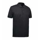 Футболка поло чоловіча ID Pique, колір чорний - 0560900L