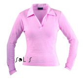 Лонгслів поло жіночий SOL'S Pulp, колір рожева орхідея - 11322136L Лонгслів поло жіночий SOL'S Pulp, колір рожева орхідея - 11322136L