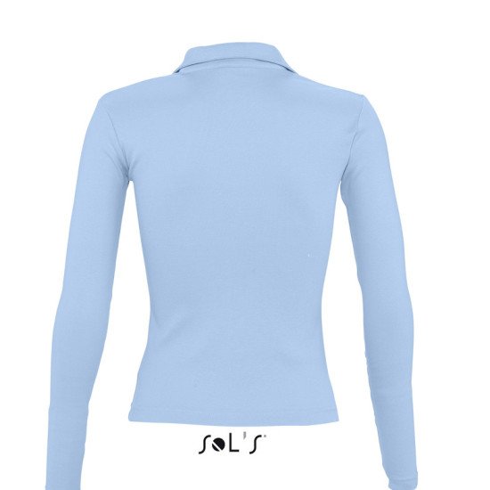 Лонгслів поло жіночий SOL'S Pulp, колір небесно-блакитний - 11322200XL Лонгслів поло жіночий SOL'S Pulp, колір небесно-блакитний - 11322200XL