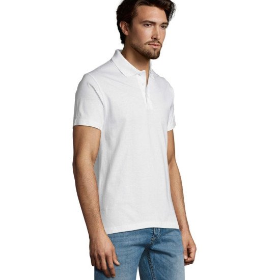 Футболка поло чоловіча SOL'S Prescott, колір білий - 113771023XL Футболка поло чоловіча SOL'S Prescott, колір білий - 113771023XL
