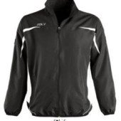 Куртка спортивна SOL'S Old Trafford Sweat, колір чорний/білий - 90400935L