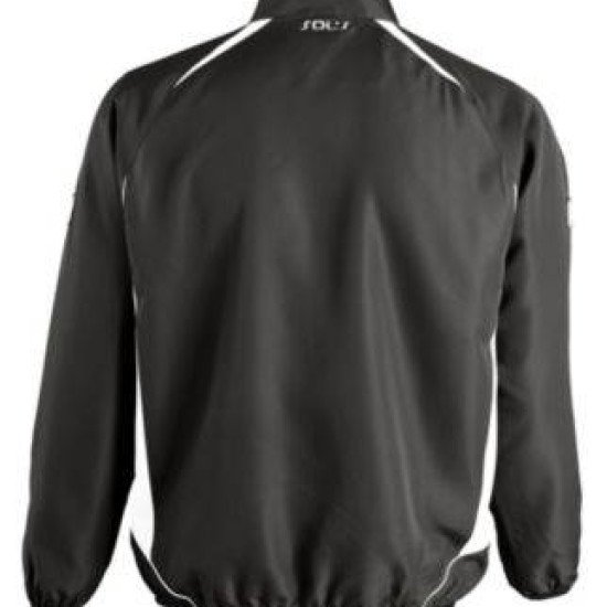 Куртка спортивна SOL'S Old Trafford Sweat, колір чорний/білий - 90400935L