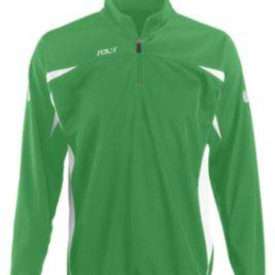 Куртка спортивна SOL'S Bernabeu Sweat, колір насичений зелений - 90600276L