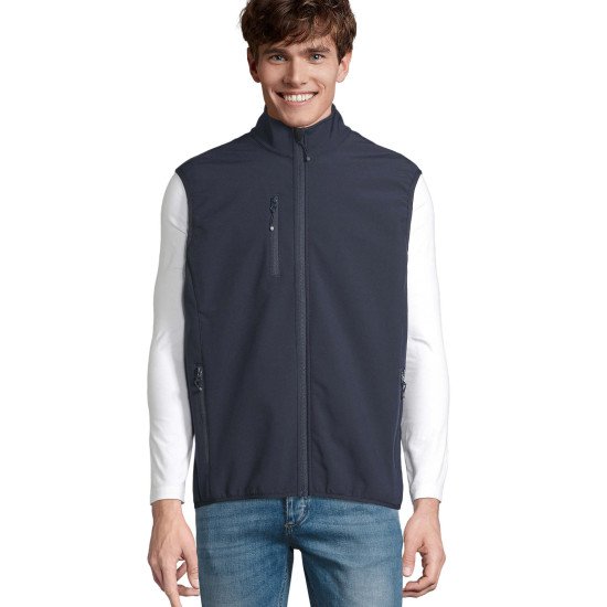 Жилет софтшел чоловічий SOL'S Falcon BW, колір тьмяно-чорнильний - 038252323XL