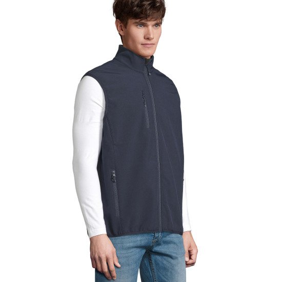 Жилет софтшел чоловічий SOL'S Falcon BW, колір тьмяно-чорнильний - 038252323XL