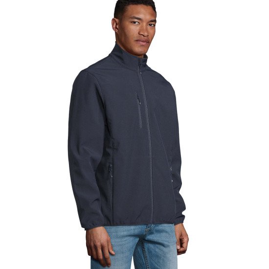 Куртка софтшел чоловіча SOL'S Falcon, колір тьмяно-чорнильний - 038272323XL