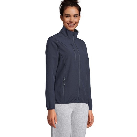 Куртка софтшел жіноча SOL'S Falcon, колір тьмяно-чорнильний - 038282323XL