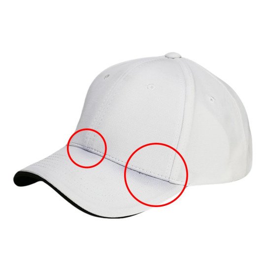 Кепка coFEE Ribbed, колір білий/чорний - HTB4010-6 CO