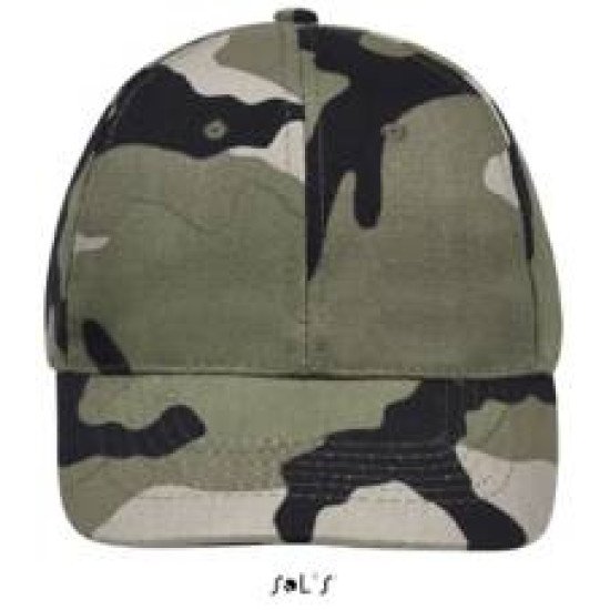 Кепка SOL'S Buffalo, колір камуфляж зелений - 88100986TUN