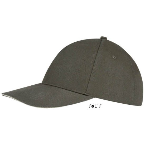 Кепка SOL'S Sunny, колір армійський/бежевий - 88110915TUN