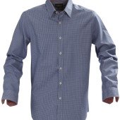 Сорочка чоловіча James Harvest Brighton, колір синій в чорну клітинку - 2113027505XXL
