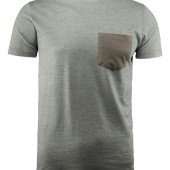 Футболка чоловіча James Harvest Portwillow, колір сірий-меланж - 2114008131L