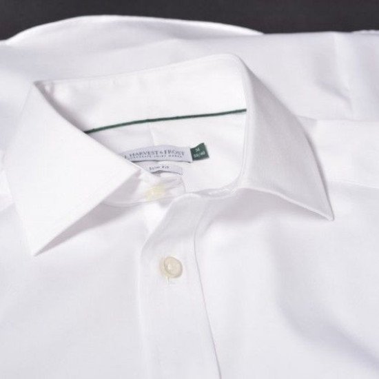 Сорочка чоловіча JH&Frost Green Bow 01 Slim Fit, колір білий - 2900102100L