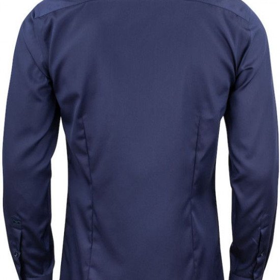 Сорочка чоловіча JH&Frost Green Bow 01 Slim Fit, колір темно-синій - 2900102600S