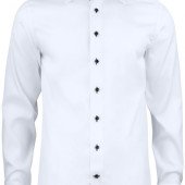 Сорочка чоловіча JH&Frost Red Bow 20 Slim Fit, колір білий/чорний - 2902002109XS