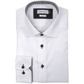 Сорочка чоловіча JH&Frost Red Bow 20 Slim Fit, колір білий/чорний - 2902002109XS