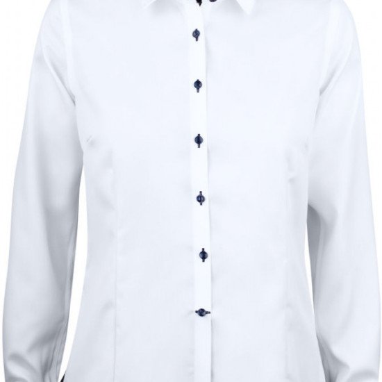 Сорочка жіноча JH&Frost Red Bow 20, колір білий/темно-синій - 29020031066L