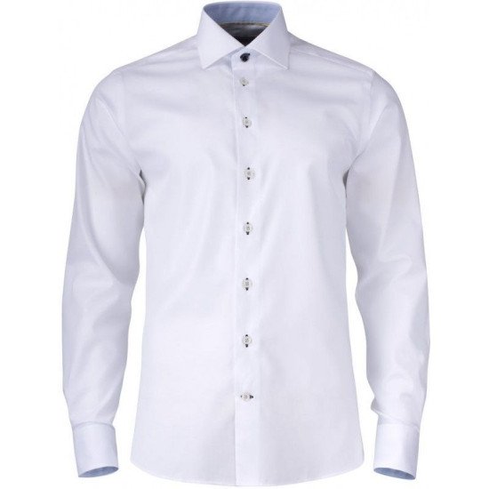 Сорочка чоловіча JH&Frost Yellow Bow 51 Regular Fit, колір білий/світло-синій - 29051011054XL