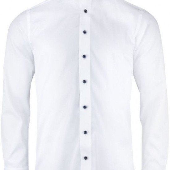 Сорочка чоловіча JH&Frost Purple Bow 146 Regular Fit, колір білий/темно-синій - 29146011064XL