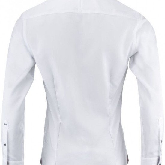Сорочка чоловіча JH&Frost Purple Bow 146 Slim Fit, колір білий/темно-синій - 2914602106XS