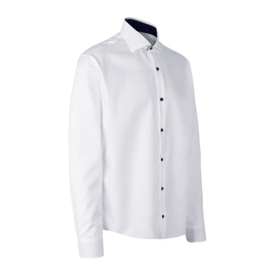 Сорочка чоловіча Seven Seas Fine Twill Virginia Modern Fit, колір білий - S370001S