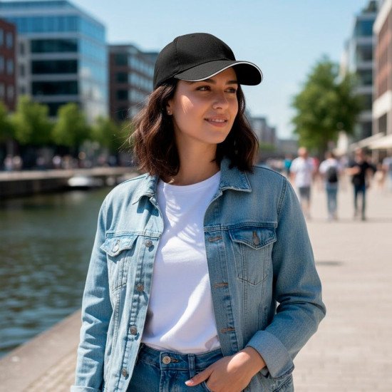 Кепка coFEE Turned sandwich, колір чорний/білий - 1734-3 CO Кепка coFEE Turned sandwich, колір чорний/білий - 1734-3 CO