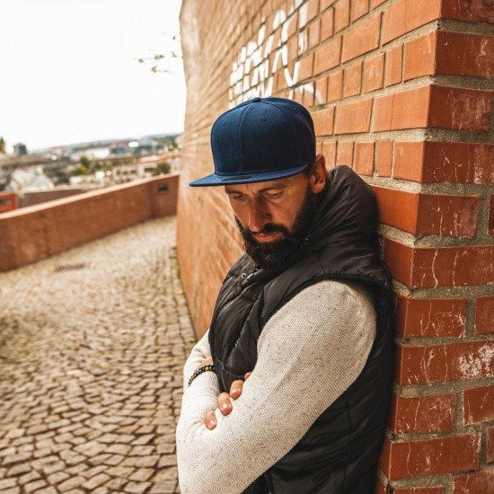 Кепка coFEE Snap solid, колір темно-синій - 2021-14