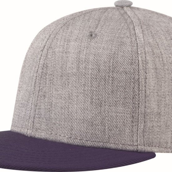 Кепка coFEE Snap melange, колір сірий меланж/темно-синій - 2023-14