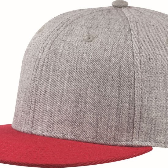 Кепка coFEE Snap melange, колір сірий меланж/червоний - 2023-5