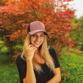 Кепка coFEE Snap curved, колір бордовий/чорний - 2030-2 CO