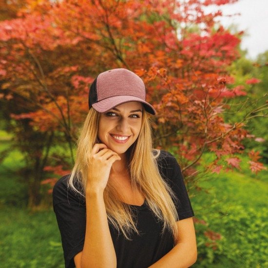 Кепка coFEE Snap curved, колір бордовий/чорний - 2030-2 CO