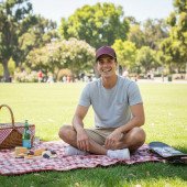 Кепка coFEE Snap curved, колір бордовий/чорний - 2030-2 CO