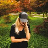 Кепка coFEE Snap curved, колір сірий/чорний - 2030-7 CO