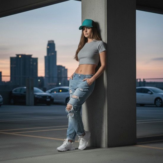 Кепка coFEE Snap curved, колір бірюзовий/чорний - 2030.18 CO