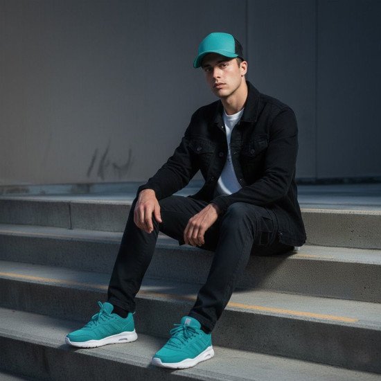 Кепка coFEE Snap curved, колір бірюзовий/чорний - 2030.18 CO