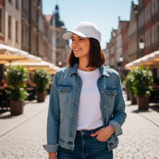 Кепка coFEE Classic sandwich, колір білий/чорний - 2099-6 CO Кепка coFEE Classic sandwich, колір білий/чорний - 2099-6 CO