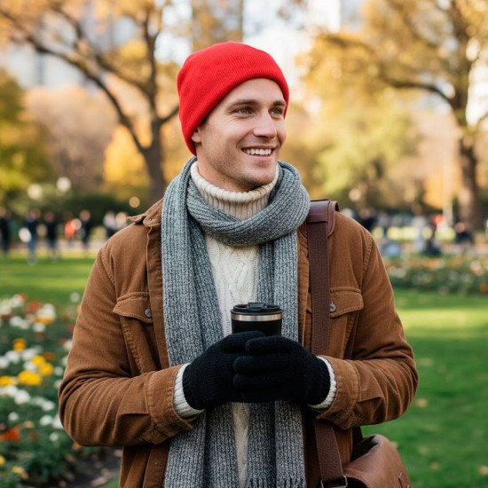 Шапка coFEE Primary, колір червоний - 3000-5 CO