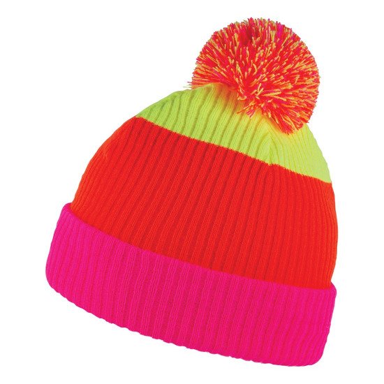 Шапка coFEE Rada, колір неоново-рожевий/помаранчевий/жовтий - 3011.26 CO