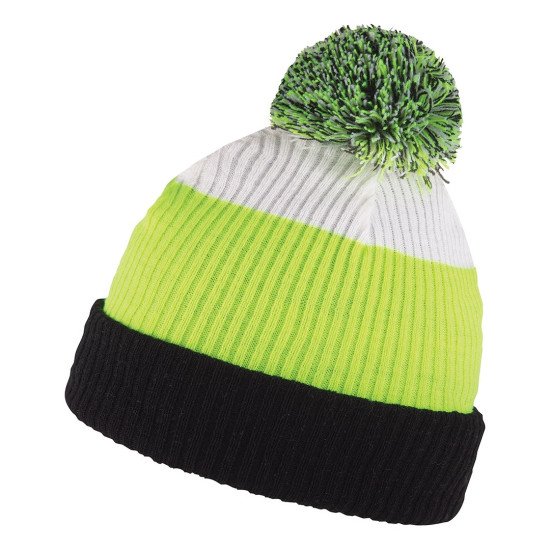 Шапка coFEE Rada, колір чорний/неоново-жовтий/білий - 3011.41 CO