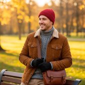 Шапка coFEE Wrap beanie, колір бордовий - 3030.2 CO Шапка coFEE Wrap beanie, колір бордовий - 3030.2 CO