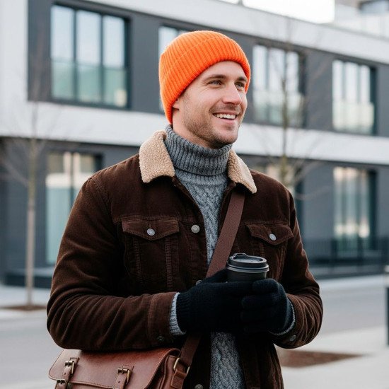 Шапка coFEE Wrap beanie, колір неоново-помаранчевий - 3030.40 CO Шапка coFEE Wrap beanie, колір неоново-помаранчевий - 3030.40 CO