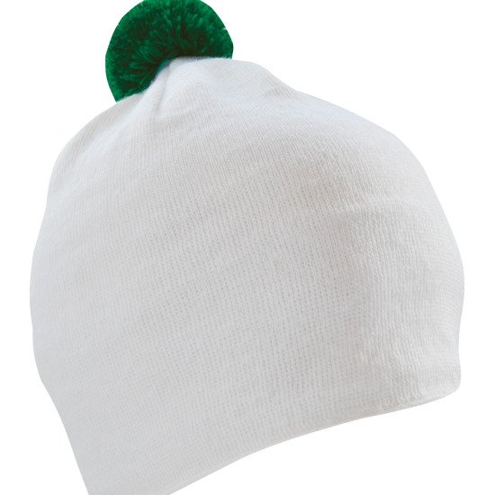 Шапка coFEE Contrasting, колір білий/темно-синій - 3040-6C CO