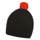 Шапка coFEE Contrasting, колір чорний/неоново-помаранчевий - 3040.3I CO