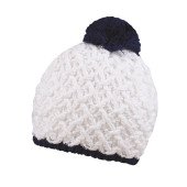 Шапка coFEE Rough style, колір білий/темно-синій - 3044-6E CO