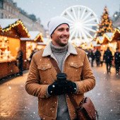 Шапка coFEE Contrasting jersey, колір темно-синій/білий - 3049-14 CO