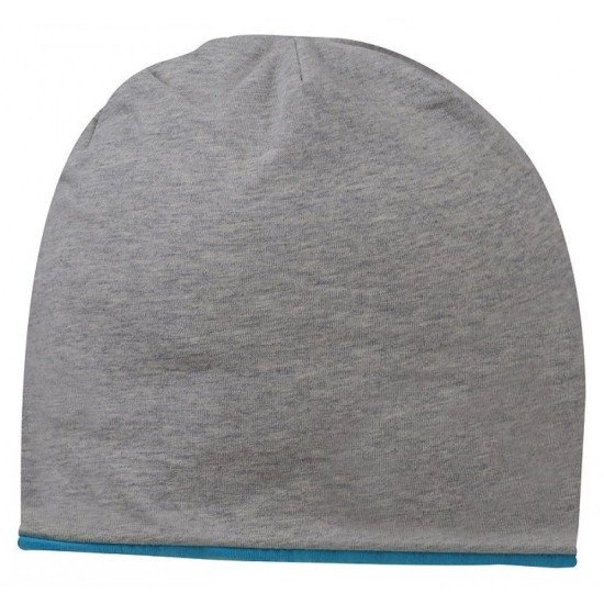 Шапка coFEE Contrasting jersey, колір бірюзовий/попелястий сірий - 3049-18 CO